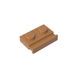 GDS-806 - Plate Special 1 x 2 with Door Rail