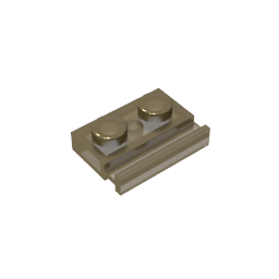 GDS-806 - Plate Special 1 x 2 with Door Rail