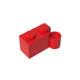 GDS-809 - Hinge Brick 1 x 4 [Lower]