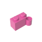 GDS-809 - Hinge Brick 1 x 4 [Lower]