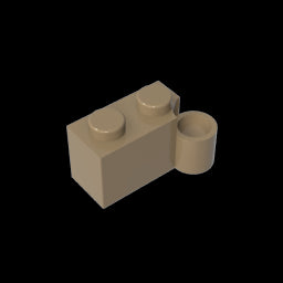 GDS-809 - Hinge Brick 1 x 4 [Lower]