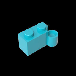 GDS-809 - Hinge Brick 1 x 4 [Lower]