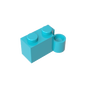 GDS-809 - Hinge Brick 1 x 4 [Lower]