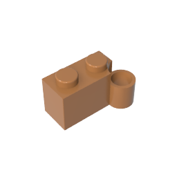 GDS-809 - Hinge Brick 1 x 4 [Lower]