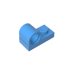 GDS-811 - Plate Special 1 x 2 with Pin Hole on Top