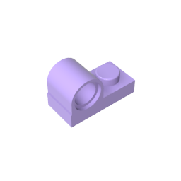 GDS-811 - Plate Special 1 x 2 with Pin Hole on Top