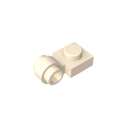 GDS-812 - Plate Special 1 x 1 with Clip Light [Thick Ring]