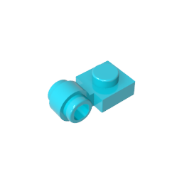 GDS-812 - Plate Special 1 x 1 with Clip Light [Thick Ring]