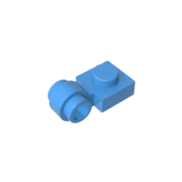GDS-812 - Plate Special 1 x 1 with Clip Light [Thick Ring]