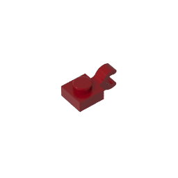 GDS-813 - Plate Special 1 x 1 with Clip Horizontal [Thick U Clip]