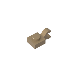 GDS-813 - Plate Special 1 x 1 with Clip Horizontal [Thick U Clip]