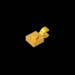 GDS-813 - Plate Special 1 x 1 with Clip Horizontal [Thick U Clip]