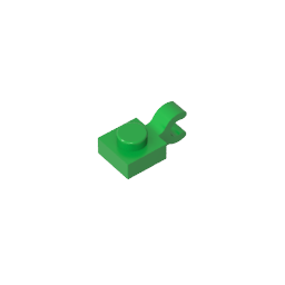 GDS-813 - Plate Special 1 x 1 with Clip Horizontal [Thick U Clip]