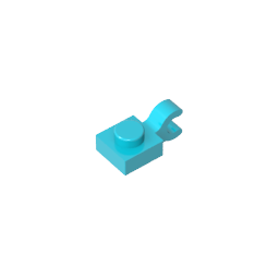 GDS-813 - Plate Special 1 x 1 with Clip Horizontal [Thick U Clip]