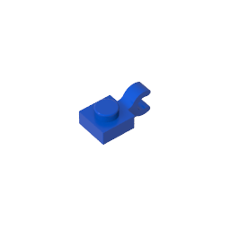 GDS-813 - Plate Special 1 x 1 with Clip Horizontal [Thick U Clip]