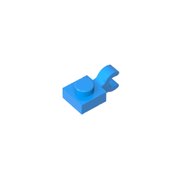 GDS-813 - Plate Special 1 x 1 with Clip Horizontal [Thick U Clip]