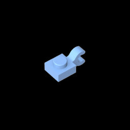 GDS-813 - Plate Special 1 x 1 with Clip Horizontal [Thick U Clip]