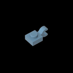 GDS-813 - Plate Special 1 x 1 with Clip Horizontal [Thick U Clip]