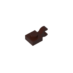 GDS-813 - Plate Special 1 x 1 with Clip Horizontal [Thick U Clip]