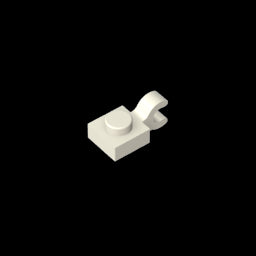 GDS-813 - Plate Special 1 x 1 with Clip Horizontal [Thick U Clip]