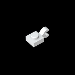 GDS-813 - Plate Special 1 x 1 with Clip Horizontal [Thick U Clip]