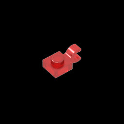 GDS-813 - Plate Special 1 x 1 with Clip Horizontal [Thick U Clip]