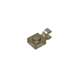 GDS-813 - Plate Special 1 x 1 with Clip Horizontal [Thick U Clip]