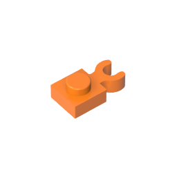 GDS-814 - Plate Special 1 x 1 with Clip Vertical [Thick U Clip]