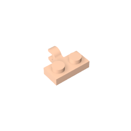 GDS-815 - Plate Special 1 x 2 with Clip Horizontal on Side