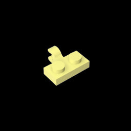 GDS-815 - Plate Special 1 x 2 with Clip Horizontal on Side