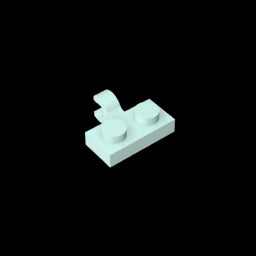 GDS-815 - Plate Special 1 x 2 with Clip Horizontal on Side