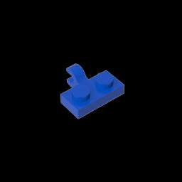 GDS-815 - Plate Special 1 x 2 with Clip Horizontal on Side