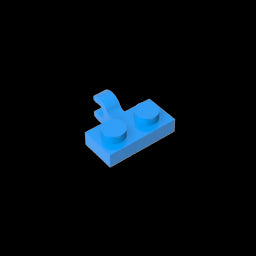 GDS-815 - Plate Special 1 x 2 with Clip Horizontal on Side