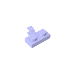 GDS-815 - Plate Special 1 x 2 with Clip Horizontal on Side