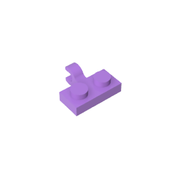 GDS-815 - Plate Special 1 x 2 with Clip Horizontal on Side