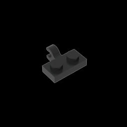 GDS-815 - Plate Special 1 x 2 with Clip Horizontal on Side