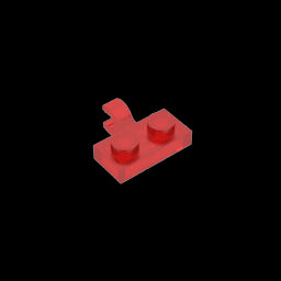 GDS-815 - Plate Special 1 x 2 with Clip Horizontal on Side