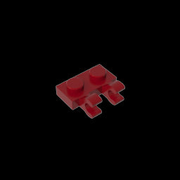 GDS-816 - Plate Special 1 x 2 with Clips Horizontal [Thick U-Clips]