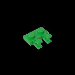 GDS-816 - Plate Special 1 x 2 with Clips Horizontal [Thick U-Clips]