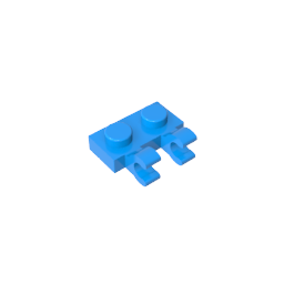 GDS-816 - Plate Special 1 x 2 with Clips Horizontal [Thick U-Clips]