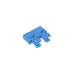 GDS-816 - Plate Special 1 x 2 with Clips Horizontal [Thick U-Clips]