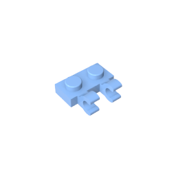 GDS-816 - Plate Special 1 x 2 with Clips Horizontal [Thick U-Clips]