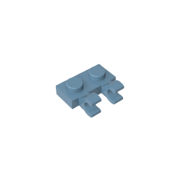 GDS-816 - Plate Special 1 x 2 with Clips Horizontal [Thick U-Clips]