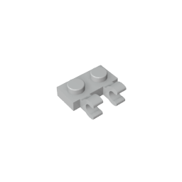 GDS-816 - Plate Special 1 x 2 with Clips Horizontal [Thick U-Clips]