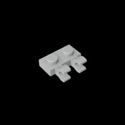 GDS-816 - Plate Special 1 x 2 with Clips Horizontal [Thick U-Clips]