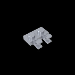 GDS-816 - Plate Special 1 x 2 with Clips Horizontal [Thick U-Clips]
