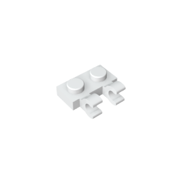GDS-816 - Plate Special 1 x 2 with Clips Horizontal [Thick U-Clips]