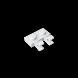 GDS-816 - Plate Special 1 x 2 with Clips Horizontal [Thick U-Clips]