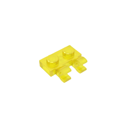 GDS-816 - Plate Special 1 x 2 with Clips Horizontal [Thick U-Clips]