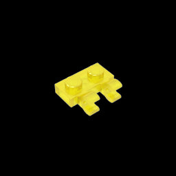 GDS-816 - Plate Special 1 x 2 with Clips Horizontal [Thick U-Clips]
